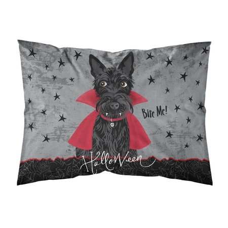 CAROLINES TREASURES Halloween Vampire Scottie Fabric Standard Pillowcase VHA3037PILLOWCASE